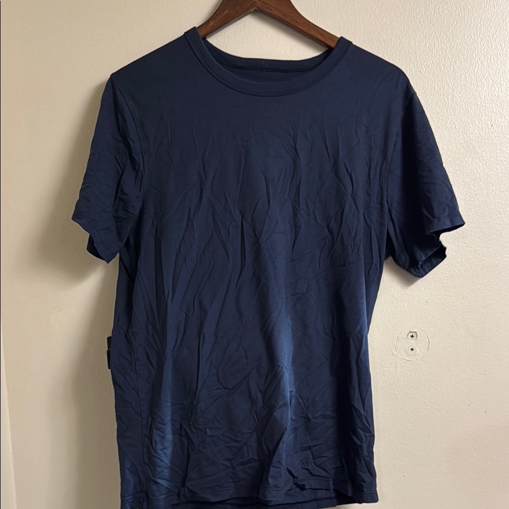 Classic Navy Blue Men's Workout T-Shirt